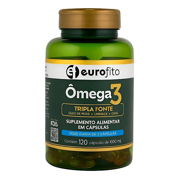 Suplemento Alimentar Ômega 3 Eurofito 120 Cápsulas