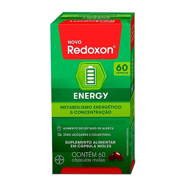 Suplemento Alimentar Redoxon Energy 60 Cápsulas