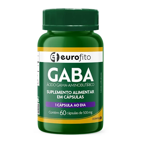 Suplemento Alimentar Eurofito Gaba 60 Cápsulas