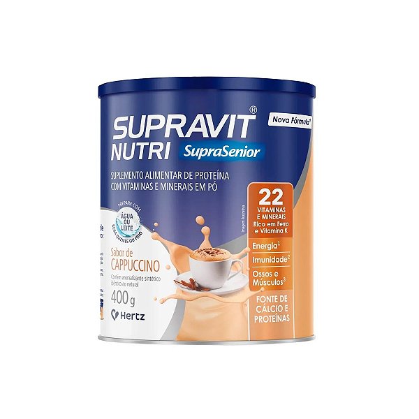 Suplemento Alimentar Em Pó Supravit Nutri SupraSenior Sabor Cappuccino 400g