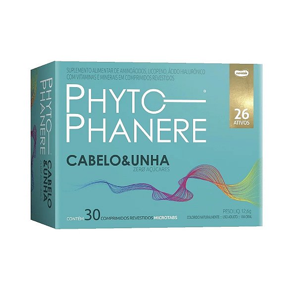 Suplemento Alimentar Phytophanere Cabelo E Unha Novolab 30 Comprimidos Revestidos Microtabs