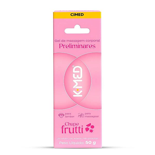 Gel de Massagem Corporal Preliminares K-Med Chupe Frutti Cimed 50g