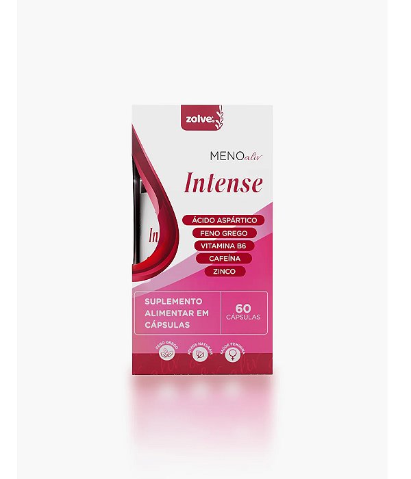 Suplemento Alimentar Meno Aliv Intense Zolve 60 Cápsulas