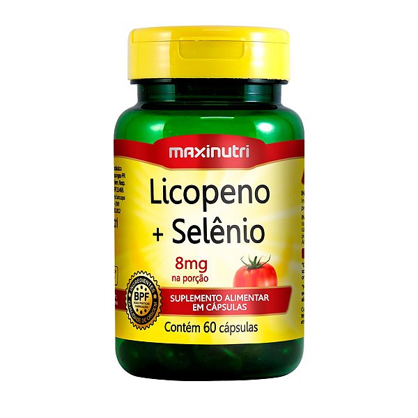 Suplemento Alimentar Licopeno + Selênio Maxinutri 60 Cápsulas