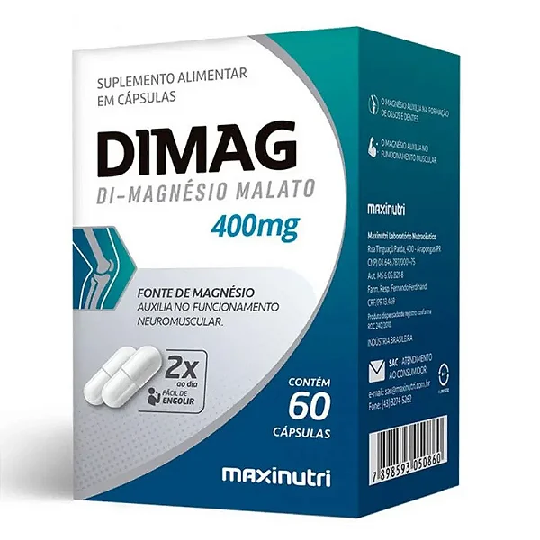 Suplemento Alimentar Dimag Maxinutri 60 Cápsulas