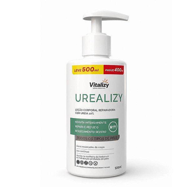 Loção Hidratante Uréia 10% Urealizy 500ml Vitalizy