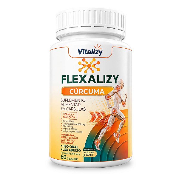 Flexalizy Cúrcuma 60 Cápsulas Vitalizy