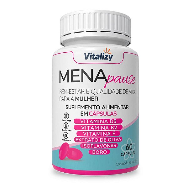 Suplemento Para Menopausa Menapause 60 Cápsulas Vitalizy