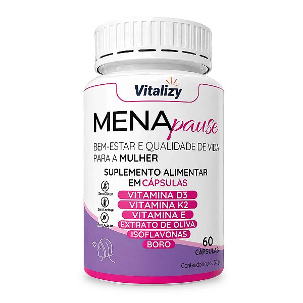 Suplemento Para Menopausa Menapause 60 Cápsulas Vitalizy