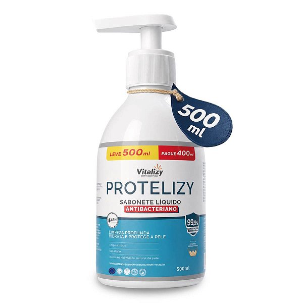 Sabonete Líquido Antibacteriano Protealizy 500ml Vitlazy