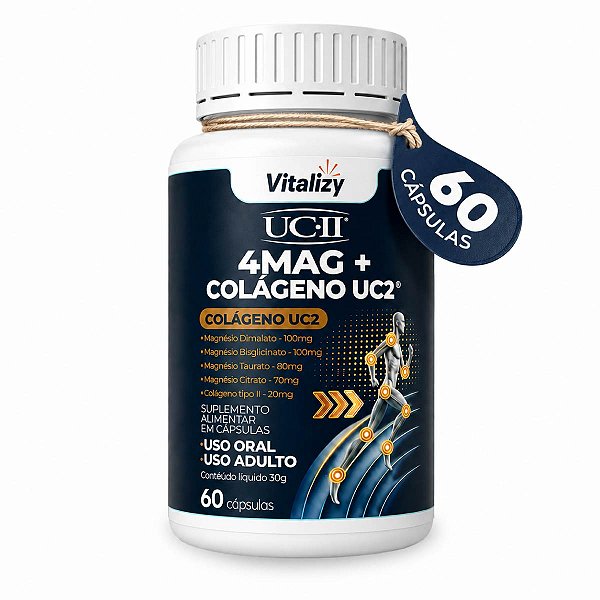4mag + Colágeno UC2 60 Cápsulas Vitalizy