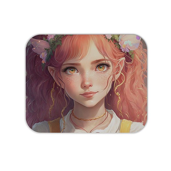 Mouse Pad em Tecido - Anime Girl - Espadachim - Loja NerdStop