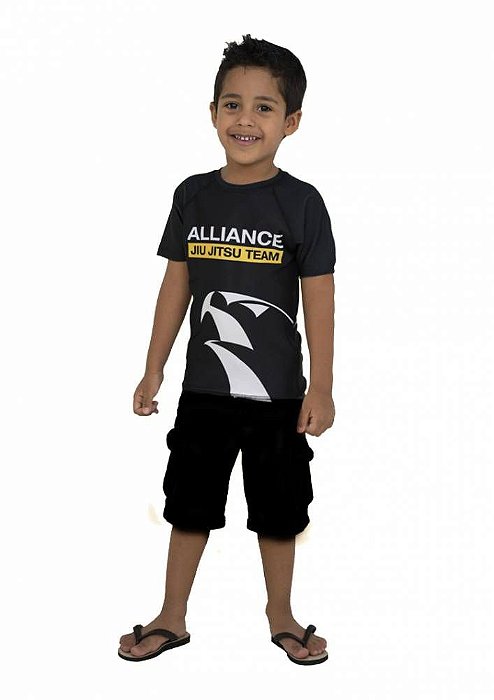 Rashguard Alliance Juvenil Preto