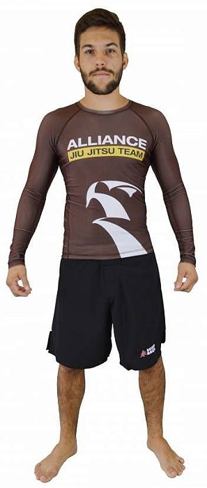 Rashguard Alliance Marrom