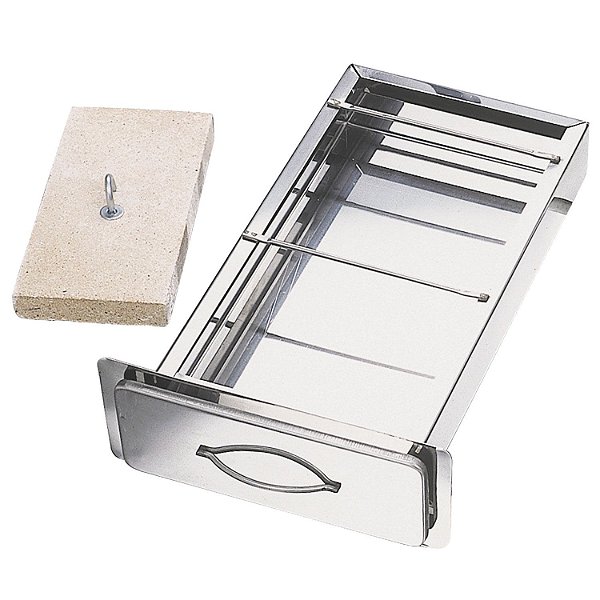 Gaveta Cinzeiro 100% INOX p/ Churrasqueiras - frente 1 Tijolo - Giragrill Gc24 Inox