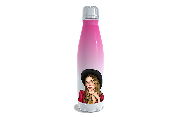 Garrafa Térmica 500ml Degrade - 1 caricatura