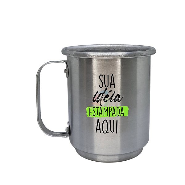 Caneca Alumínio 500 ml (personalize sua caneca)