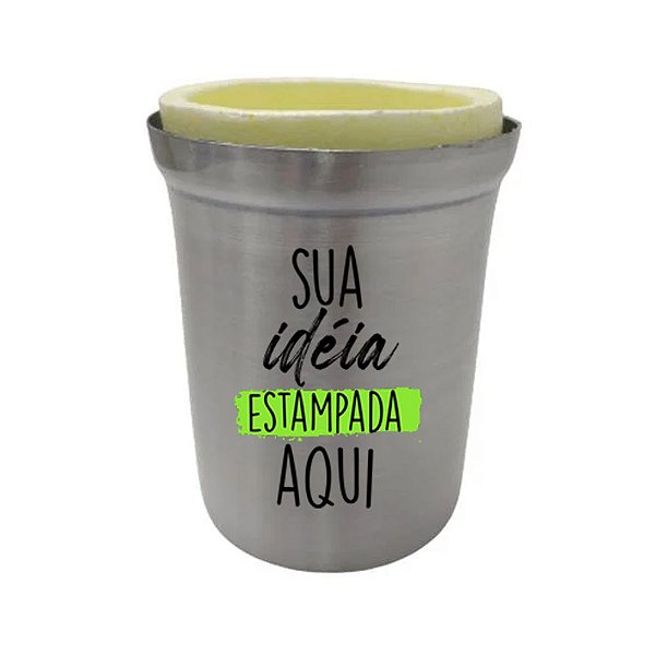 Porta Lata em Alumínio (sua arte estampada)