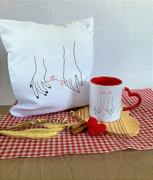 Kit Namorados - Almofada e Caneca
