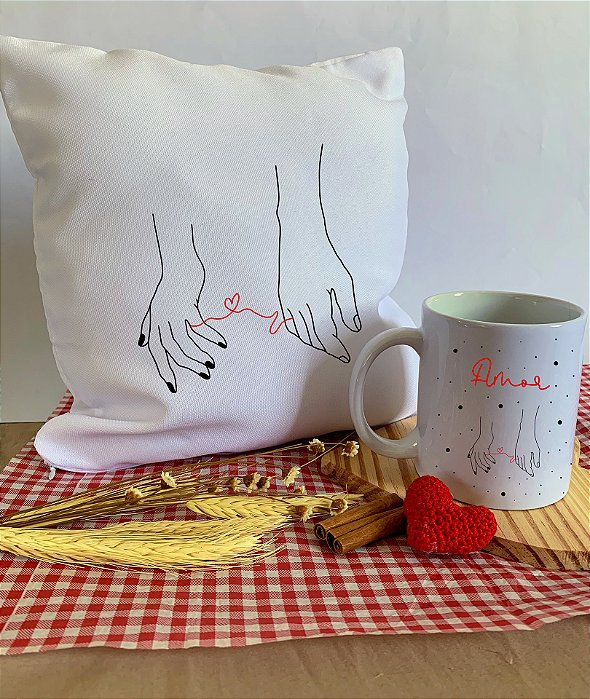 Kit Namorados - Almofada e Caneca