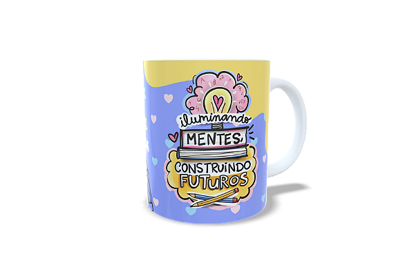 Caneca Cerâmica Branca - Dia dos Professores