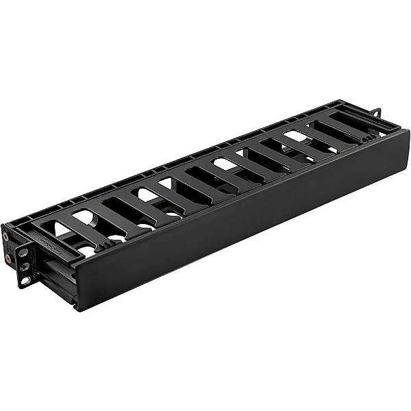 GUIA DE CABO 19” 1U HD GERENCIÁVEL 65/80/100MM ABS PRETO