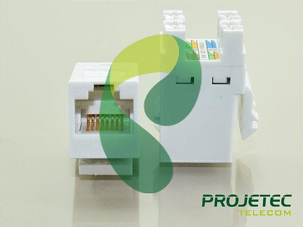 KEYSTONE RJ45 CAT6 UTP JACK FÊMEA RETO BR