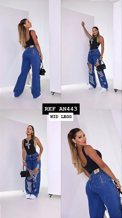 CALÇA JEANS WID LEG