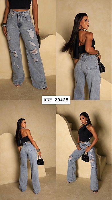 CALÇA JEANS WID LEG