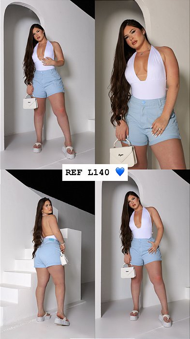 SHORT PLUS SIZE 100%