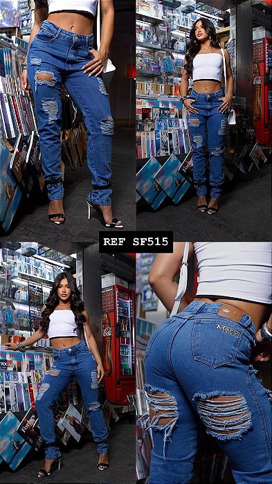 CALÇA JEANS MOM DESTROYD