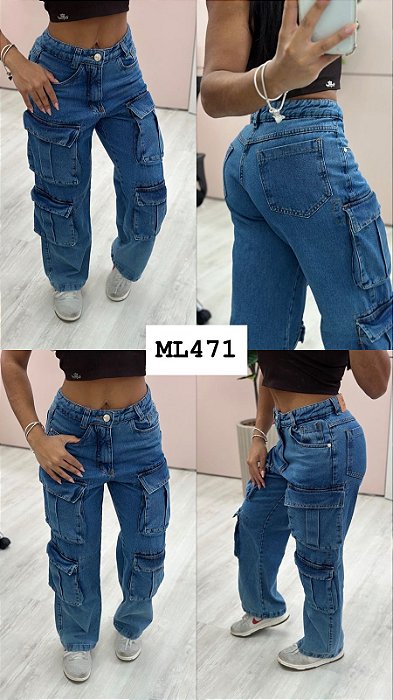 CALÇA CARGO GRADE QUEBRADA