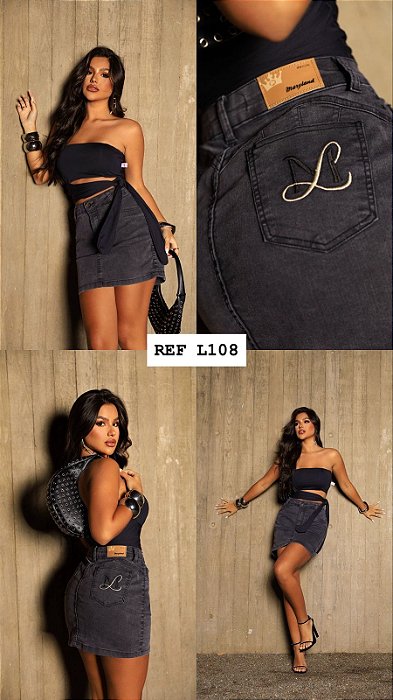 SAIA JEANS COM LYCRA GRAFITTE