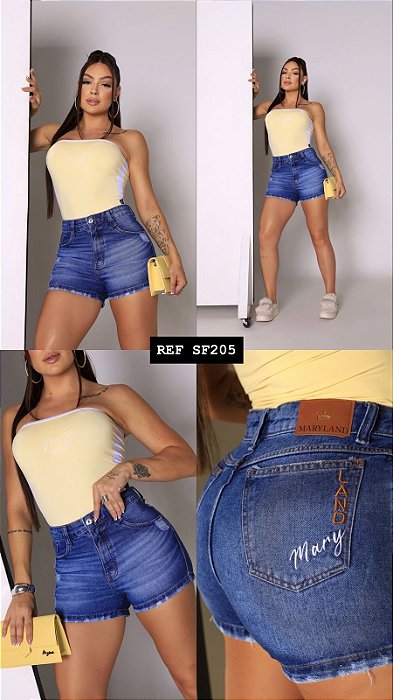 SHORT JEANS 100% GRADE QUEBRADA