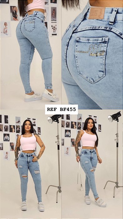 CALÇA JEANS PREMIUM GRADE QUEBRADA