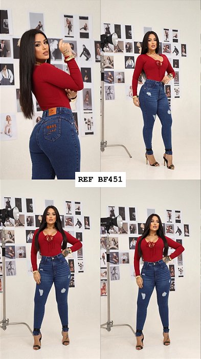 CALÇA JEANS PREMIUM GRADE QUEBRADA