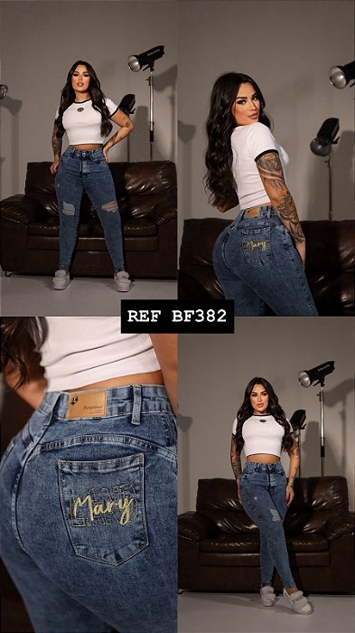 CALÇA JEANS PREMIUM GRADE QUEBRADA