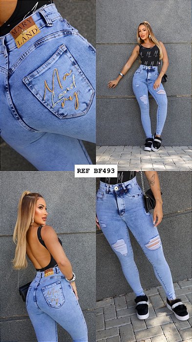 CALÇA JEANS PREMIUM QUEBRADA