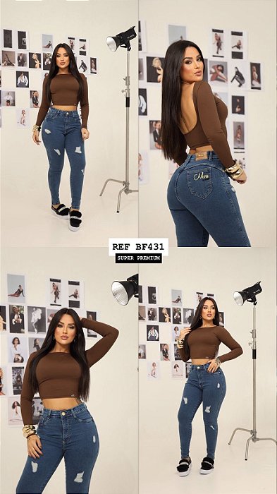 CALÇA JEANS PREMIUM GRADE QUEBRADA