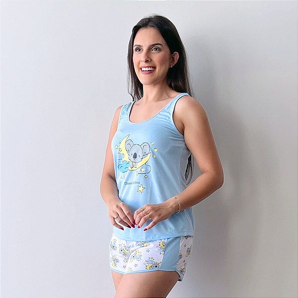 Pijama Feminino Curto Coala Dreams