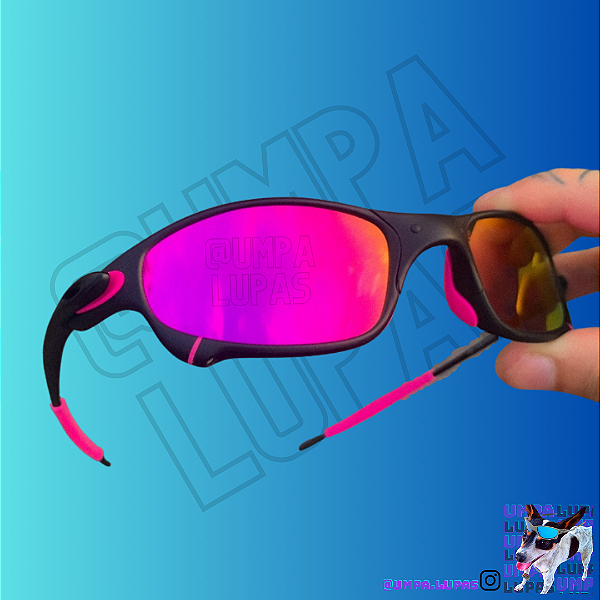 Óculos da Oakley Double X Lente Azul e Rosa