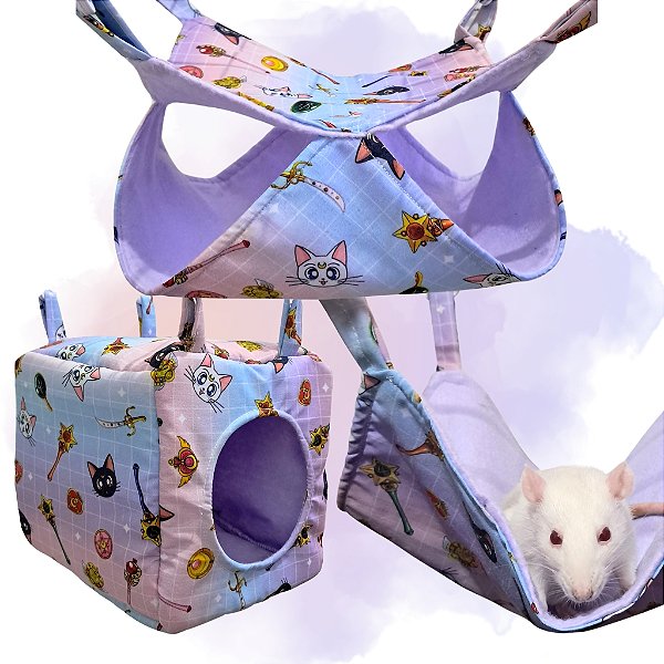 Kit 3 peças de Rede para Rato Twister - Selecione a estampa