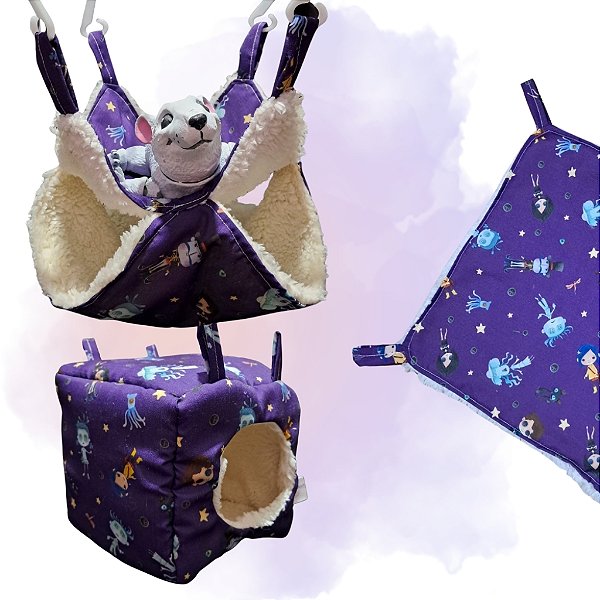 Kit 3 peças de Rede para Rato Twister - Selecione a Estampa