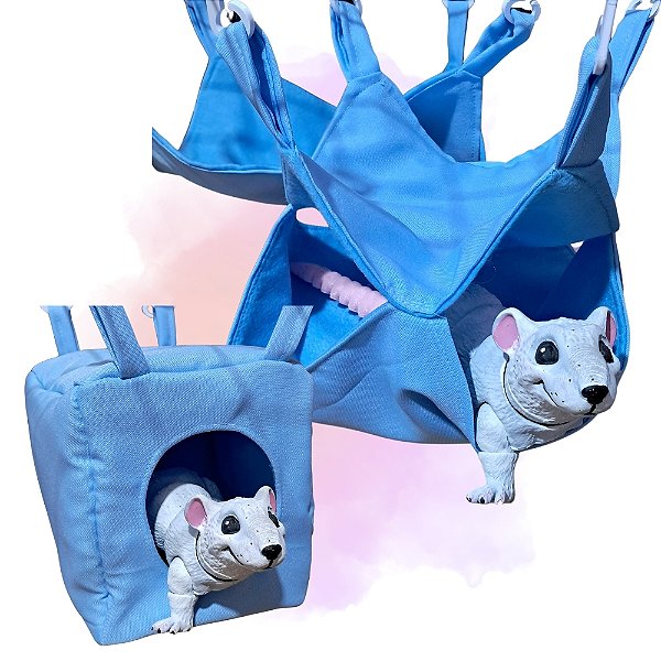 Kit 3 peças de Rede para Rato Twister - Selecione a cor