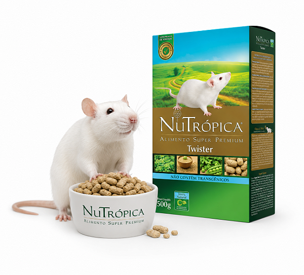 Ração Para Rato Twister 500g - Nutrópica