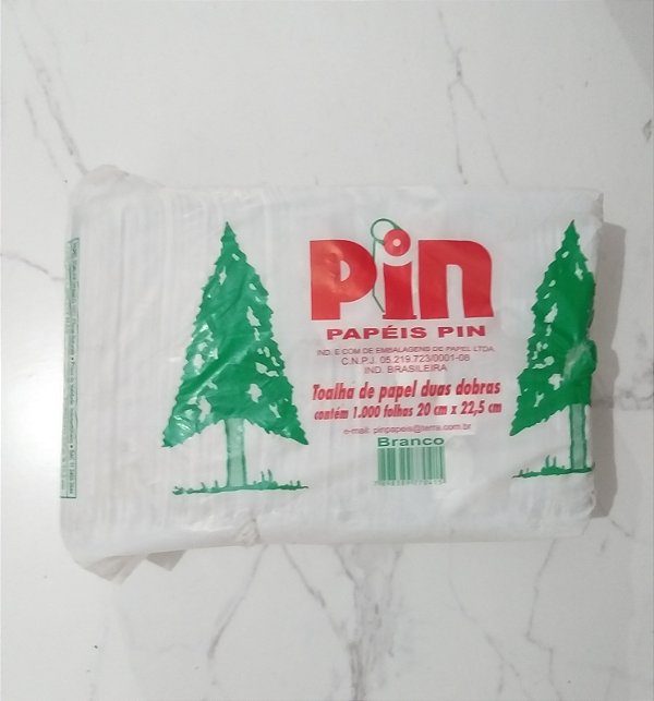 TOALHA DE PAPEL INTERFOLHA BRANCO 20 X 22,5 C/1000FLS