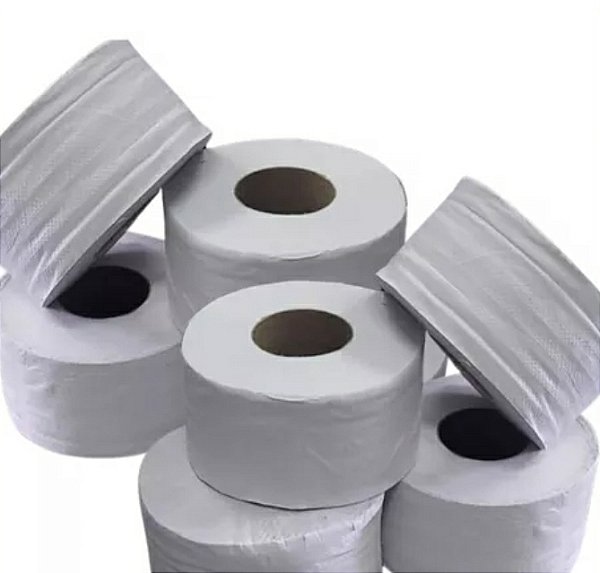PAPEL HIGIENICO INSTITUCIONAL ROLÃO 300m x 10cm C/8 ROLOS
