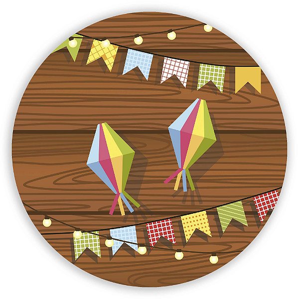 Painel Redondo - Festa Junina - Sublimado 3D