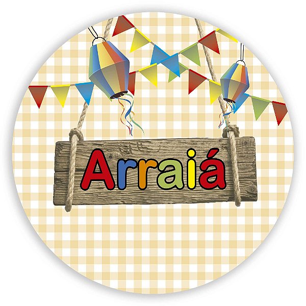 Painel Redondo - Festa Junina - Sublimado 3D