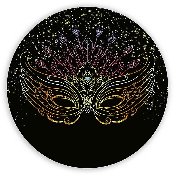 Painel Redondo - Carnaval - Sublimado 3D